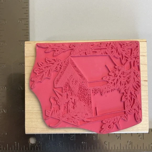 Vintage Tweet Treats for All House Mouse rubber stamp Mudpie Monica Birdhouse - Picture 4 of 5